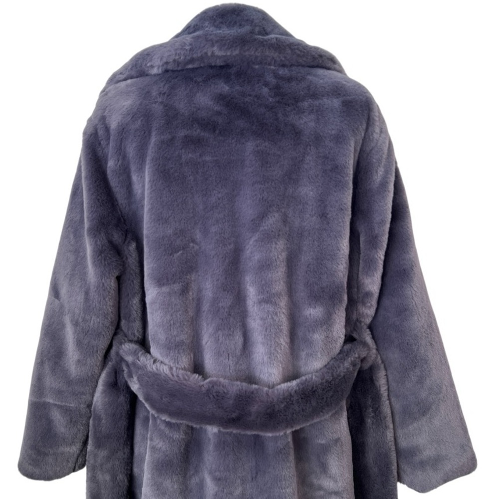Apparis Faux Fur Grey Mona Coat size Small - Picture 8 of 16